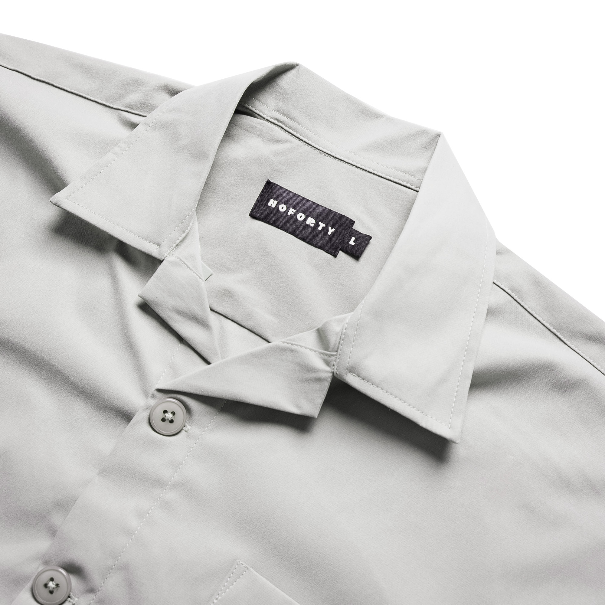 Noforty Project Oversize Loose Bowling Long Shirt Damian Lite Khaki