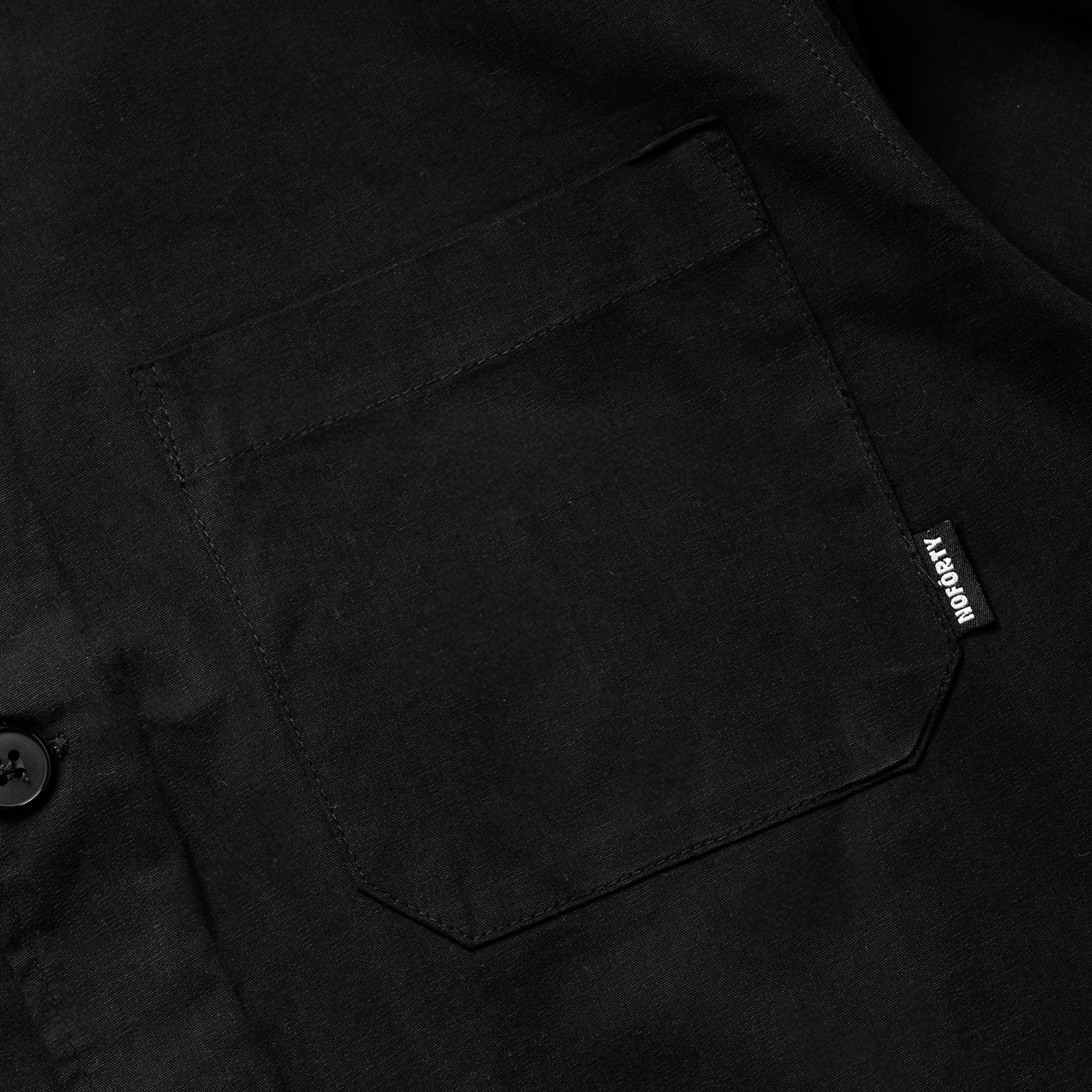 Noforty Project Oversize Colarless Long Shirt Nami Black