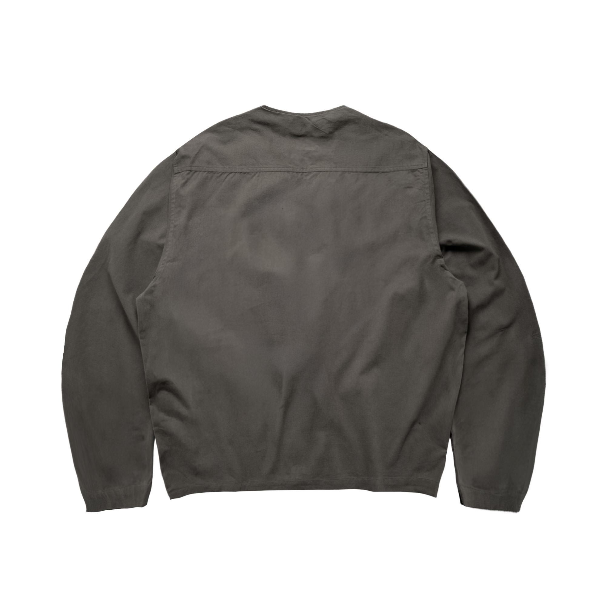 Noforty Project Oversize Colarless Long Shirt Nami Dark Grey