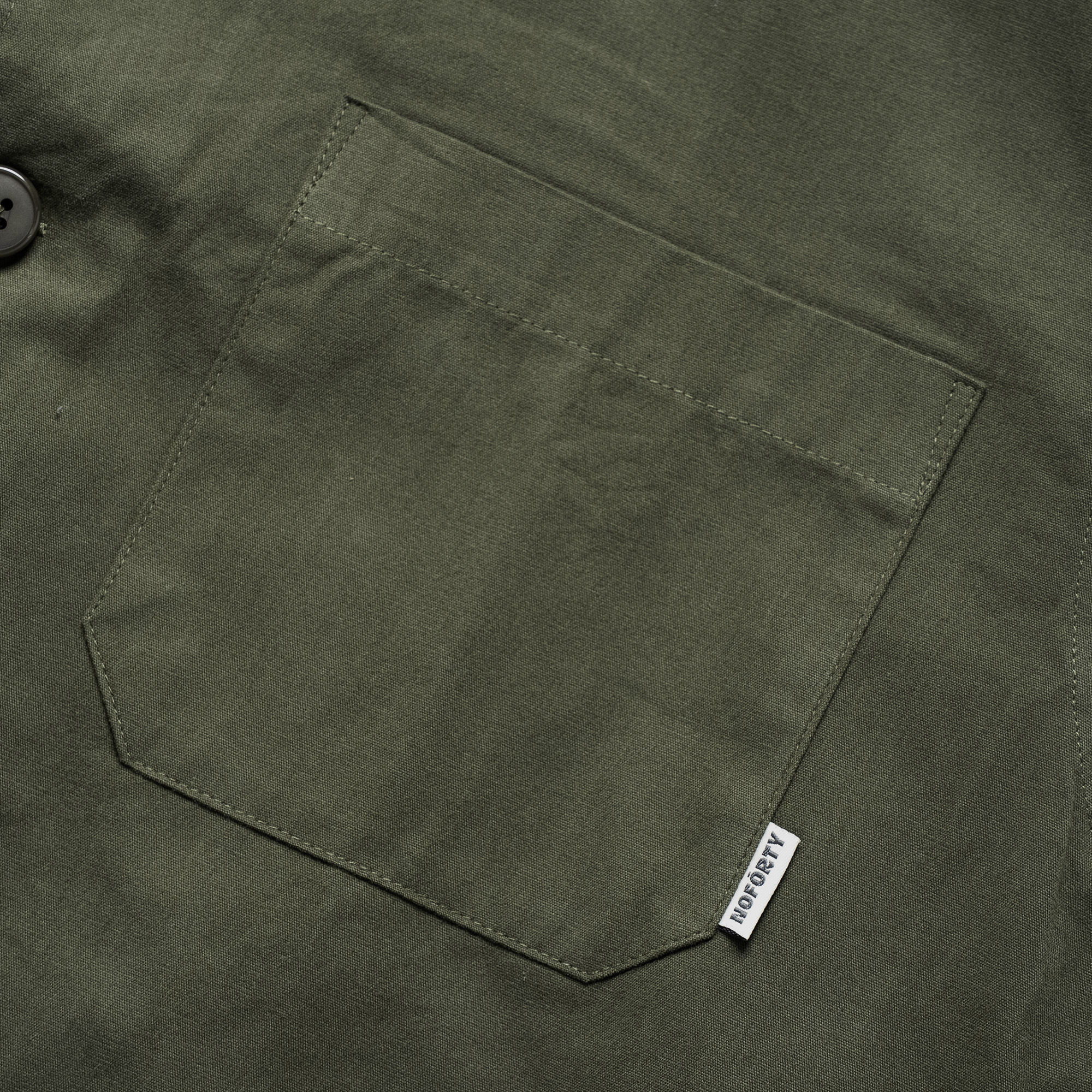 Noforty Project Oversize Colarless Long Shirt Nami Olive