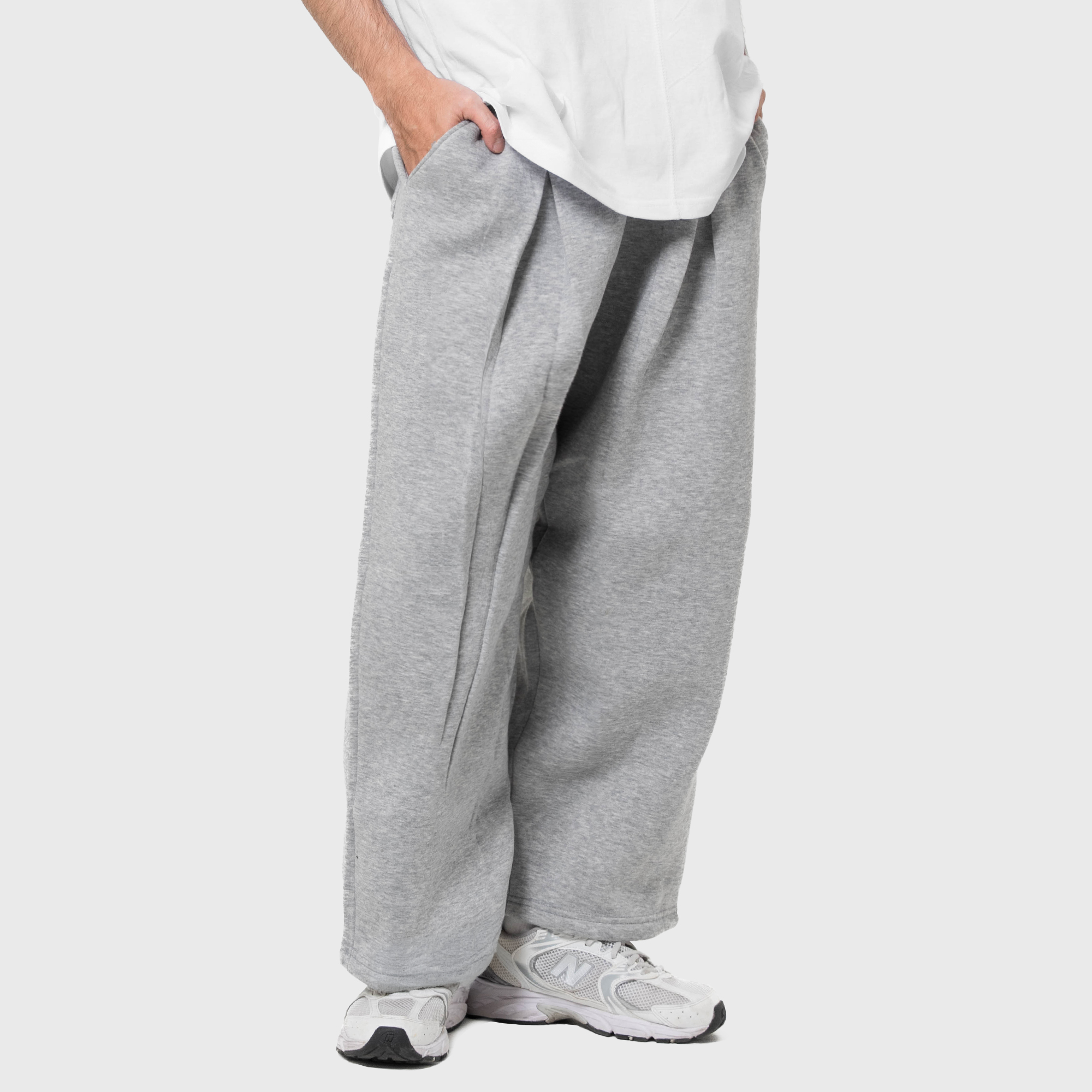 Noforty Project Pleated Sweat Pants Trace Misty