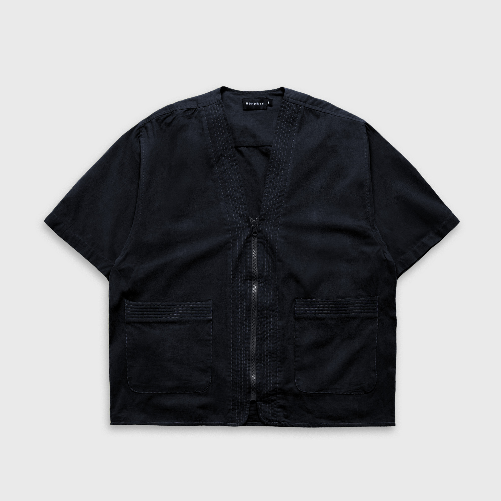 Noforty Project Oversize Loose Kimono Shirt Kimosh Black