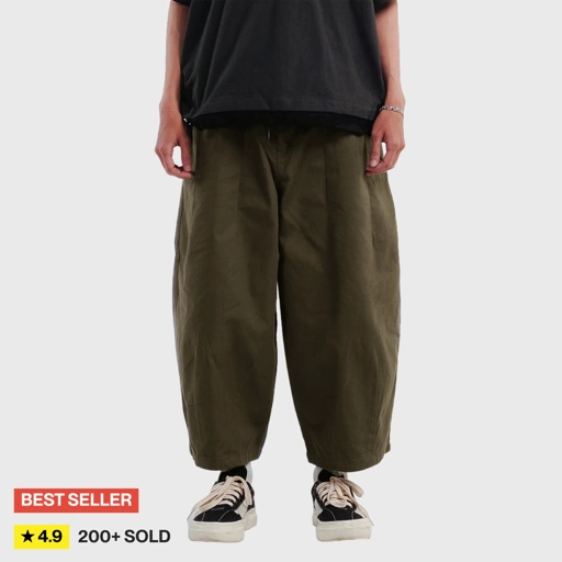 Noforty Project Balloon Long Pants Namaste Olive