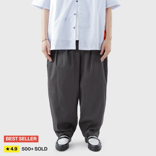 NOFORTY TAPPERED PANTS DARK GREY