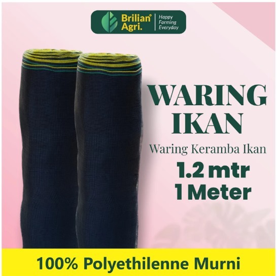 Jaring Waring Lebar 120 cm Jaring Pagar Tanaman, Jaringย Kerambaย Ikan