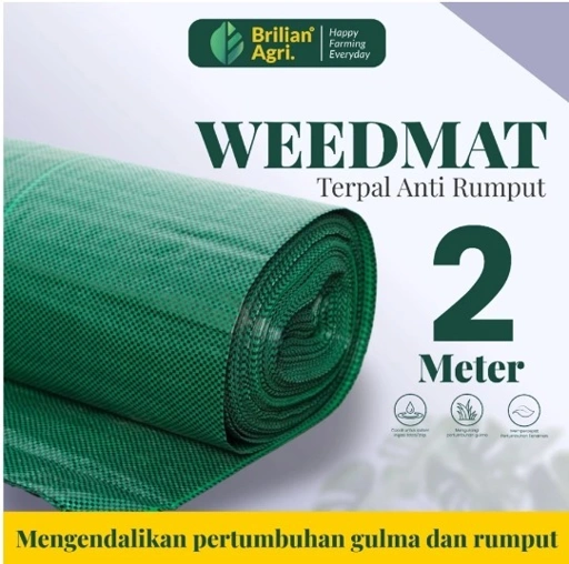 Image of BRILIAN - Weedmat Lebar 2 Meter /Control Easy Grow Terpal Green House/ Woven Fabric Anti UV Weed Mat