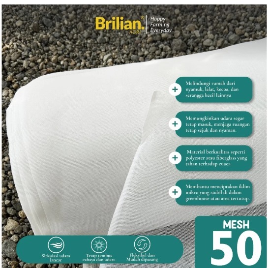 Jaring Insect / Kasa Putih ( LEBAR 1 METER )
