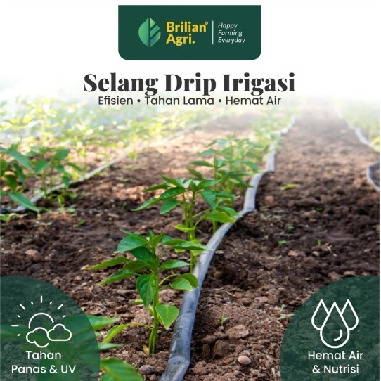 BRILIAN - Selang Drip 30 micron 4 dim 50 meter