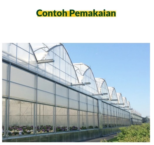 Plastik UV Green house Tebal 150 Micron 6% Lebar 1,6 Meter