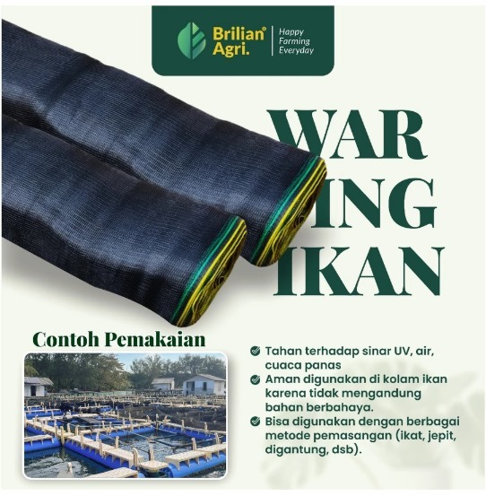 BRILIAN - Jaring waring lebar 120 cm panjang 25 meter