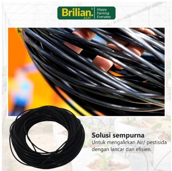 Selang Piping Pandepun Diameter Total 3,2 mm Diameter Lubang 2 mm Panjang 40-50 Meter