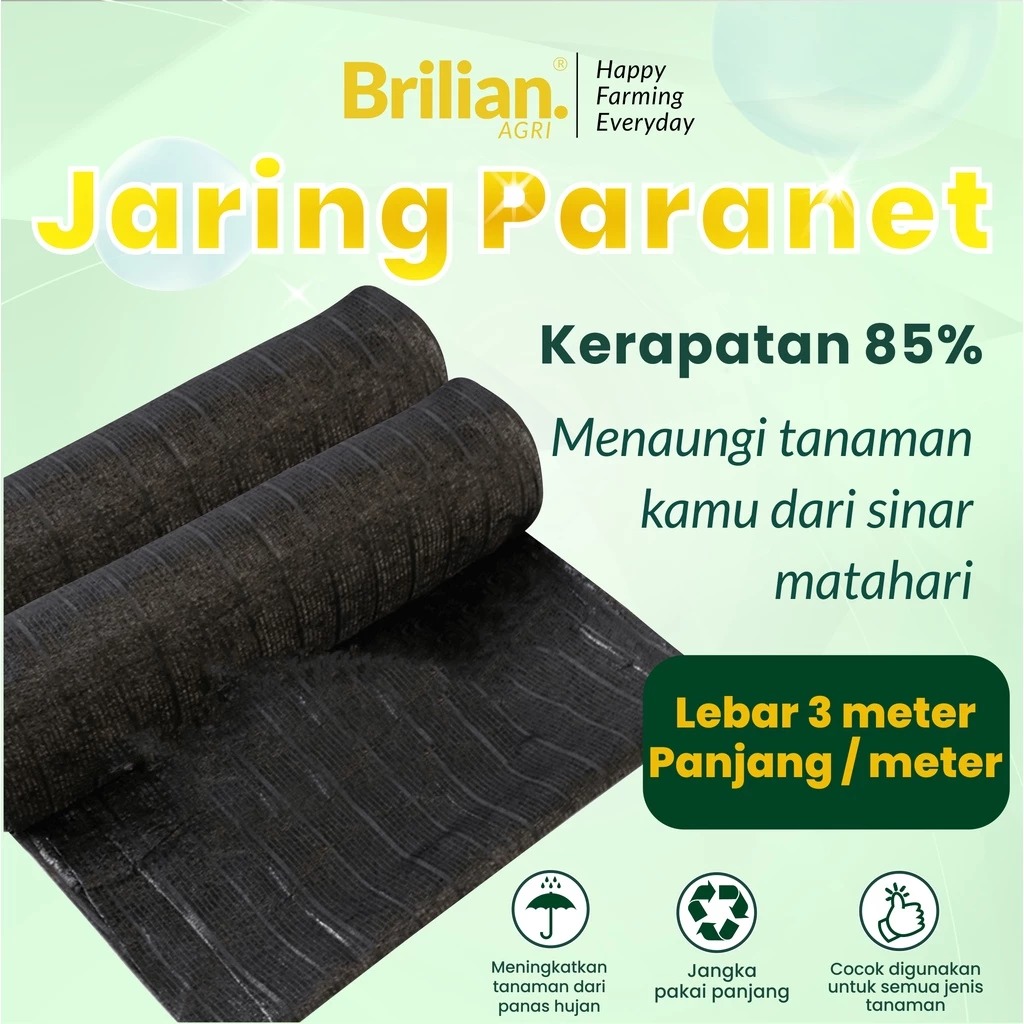 BRILIAN - Jaring paranet 85% lebar 3 meter