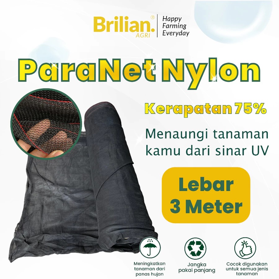 BRILIAN - Paranet Nylon Lebar 3 Meter 75%