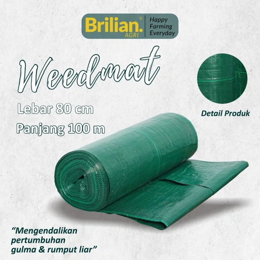 Image of BRILIAN - Weedmat Lebar 0.8 Meter Panjang 100 Meter /Control Easy Grow Terpal Green House/ Woven Fabric Anti UV Weed Mat