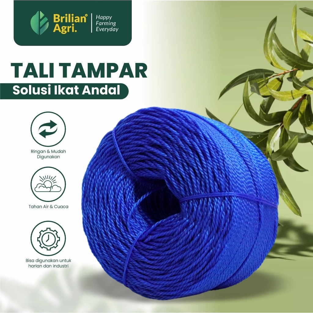 BRILIAN - Tambang / Tali Tampar Serbaguna Ukuran 4 mm Panjang 220 Meter