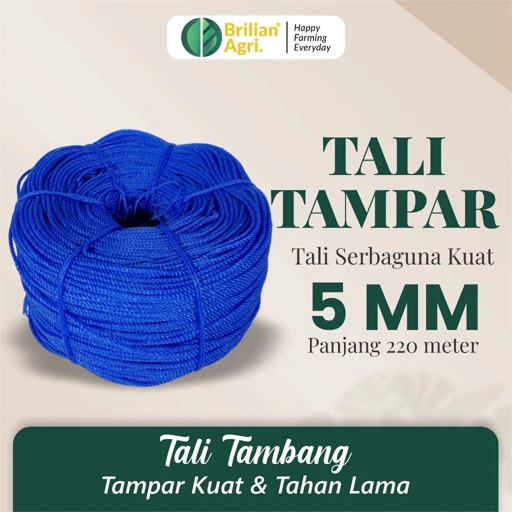 Image of BRILIAN - Tambang / Tali Tampar Serbaguna Ukuran 5 mm Panjang 220 Meter