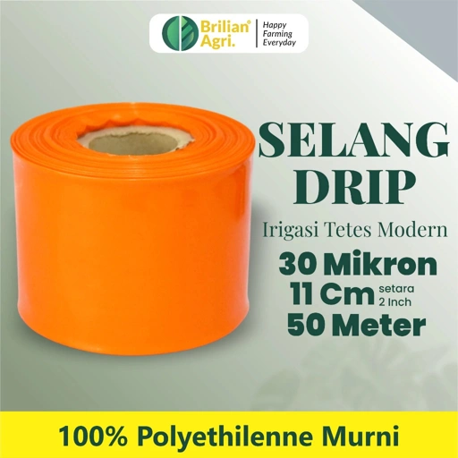 Image of BRILIAN -Selang Drip Premium 30 micron 2 dim 50 meter - Pipa 2 inch