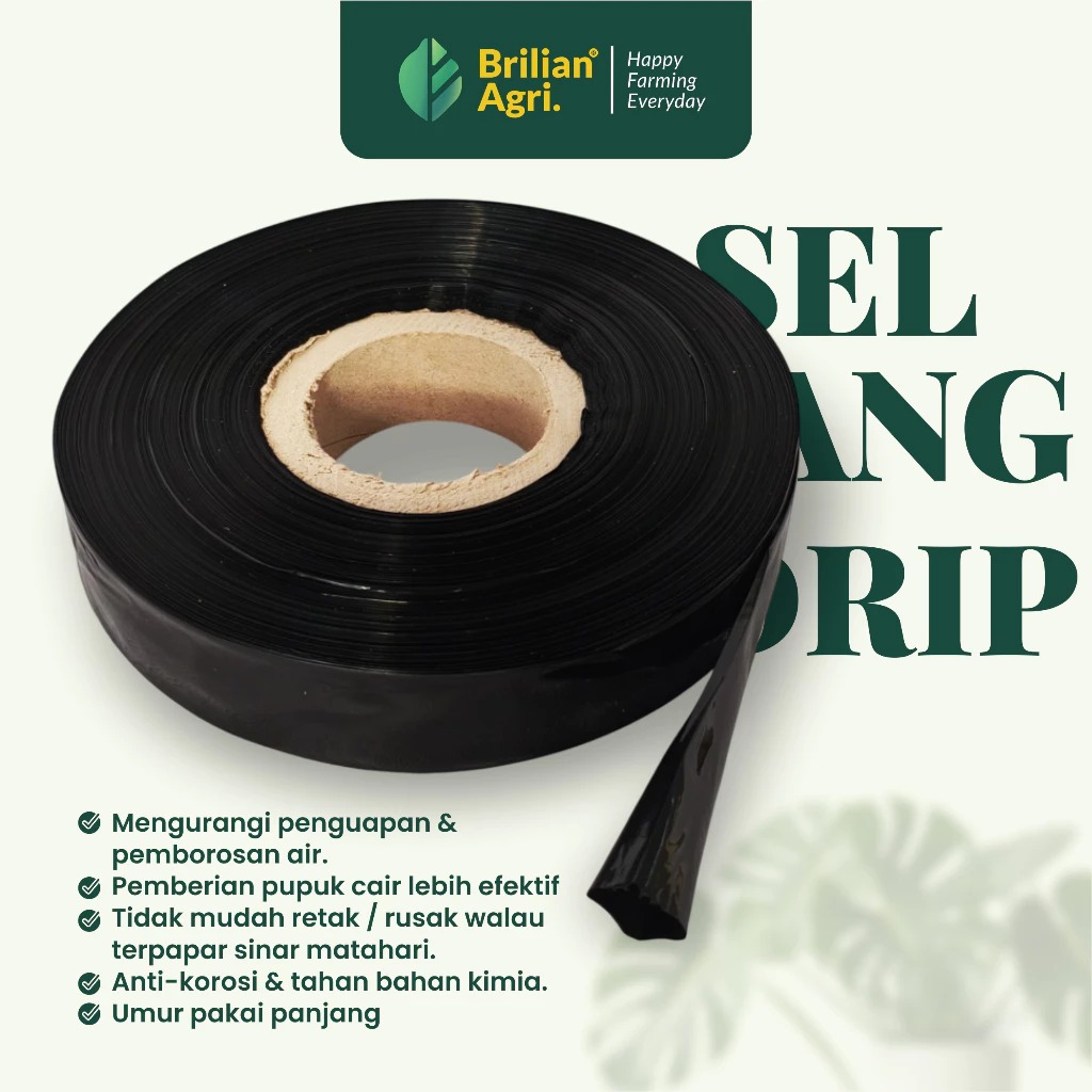 BRILIAN - Selang Drip 15 micron 4 cm 100 meter