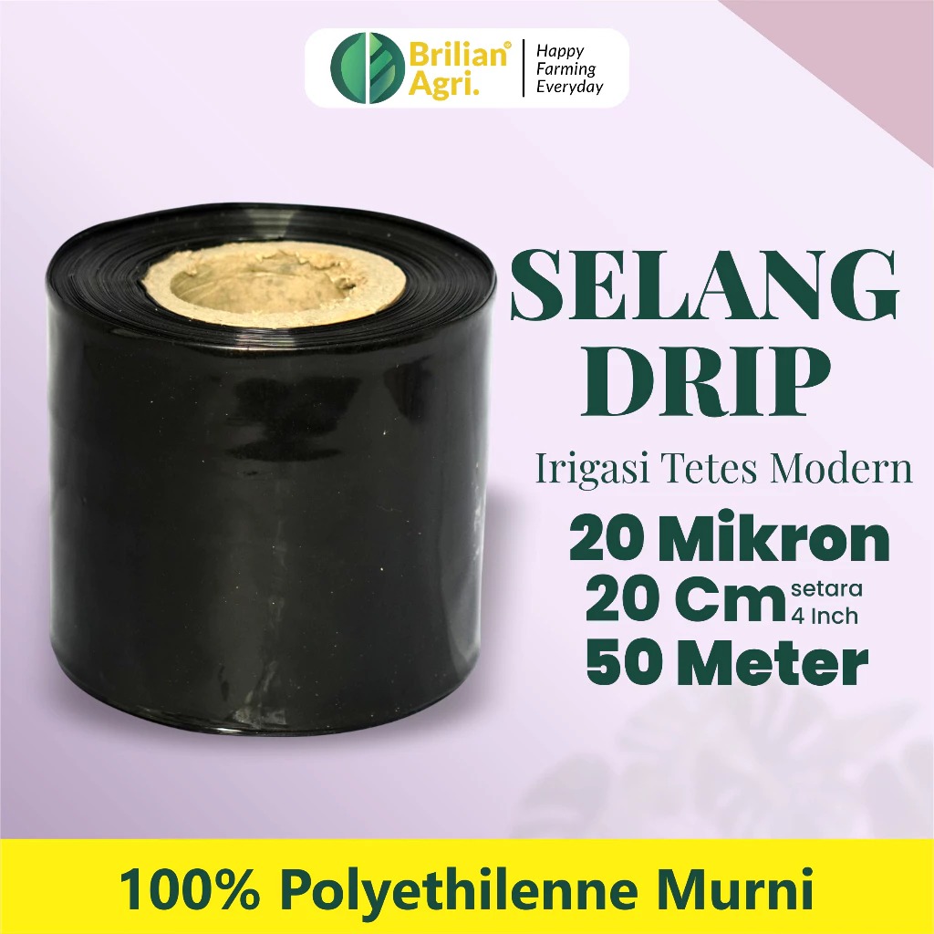 BRILIAN - Selang Drip 20 micron 4 dim 50 meter