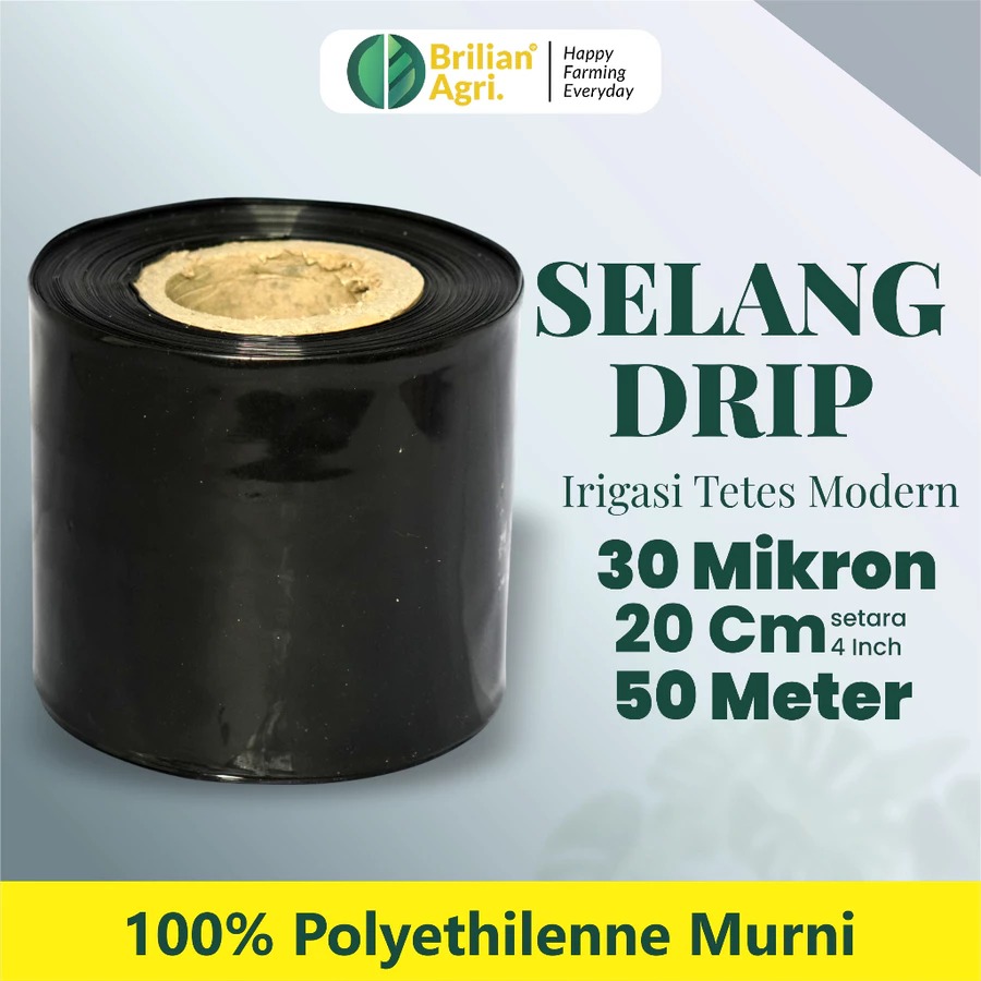 BRILIAN - Selang Drip 30 micron 4 dim 50 meter