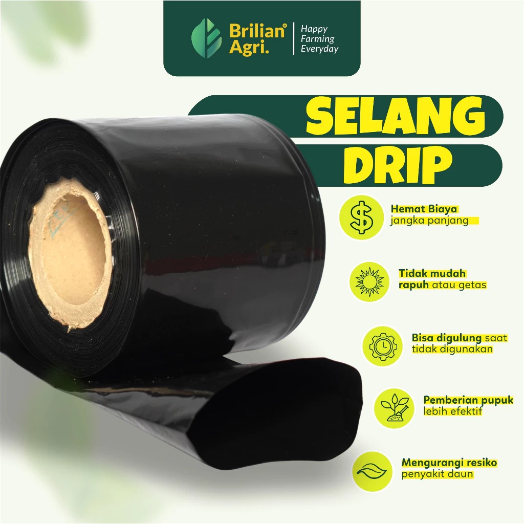 BRILIAN - Selang Drip 20 micron 3 dim 50 meter