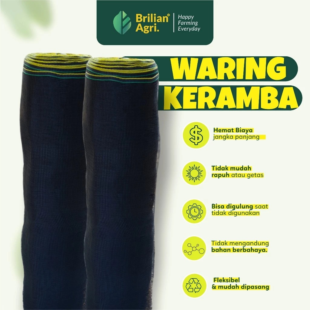 BRILIAN - Jaring waring lebar 120 cm panjang 50 meter