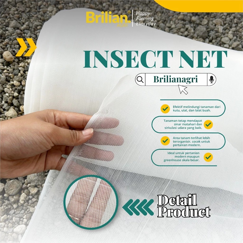 LEBAR 2 METER , JARING kasa iNSECT NET ( TANPA SAMBUNGAN )