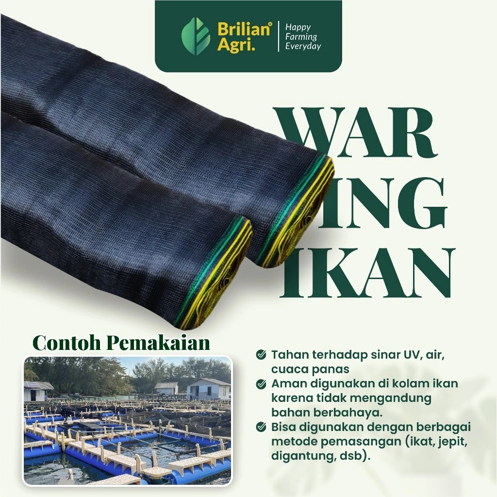 BRILIAN - Jaring waring lebar 120 cm panjang 50 meter