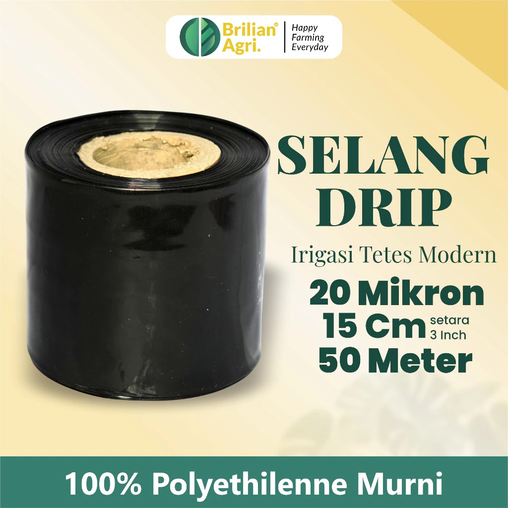 BRILIAN - Selang Drip 20 micron 3 dim 50 meter