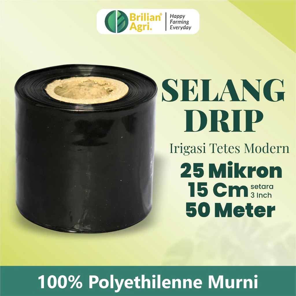 BRILIAN - Selang Drip 25 micron 3 dim 50 meter