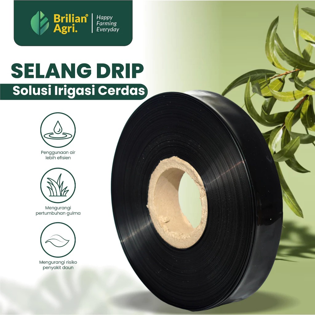 BRILIAN - Selang Drip 15 micron 4 cm 100 meter