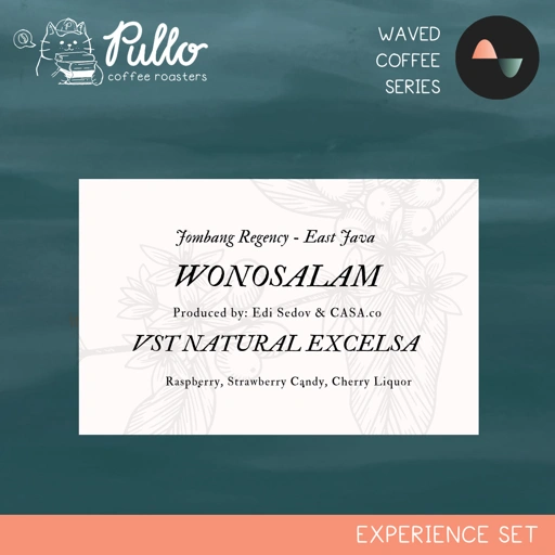 Image of Waved Experience Set - Wonosalam East Java Indonesia VST Natural Excelsa - Filter Specialty Coffee Beans - Pullo Coffee Roasters