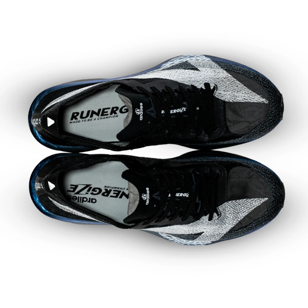 Ardiles Runergize Black White | Sepatu Running Carbon Plate