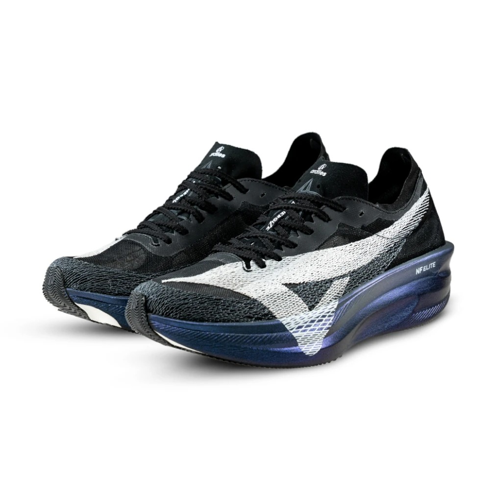 Ardiles Runergize Black White | Sepatu Running Carbon Plate