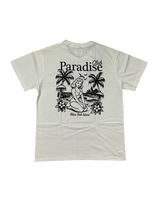 Image of T SHIRT CLUB PARADISE OFF WHITE
