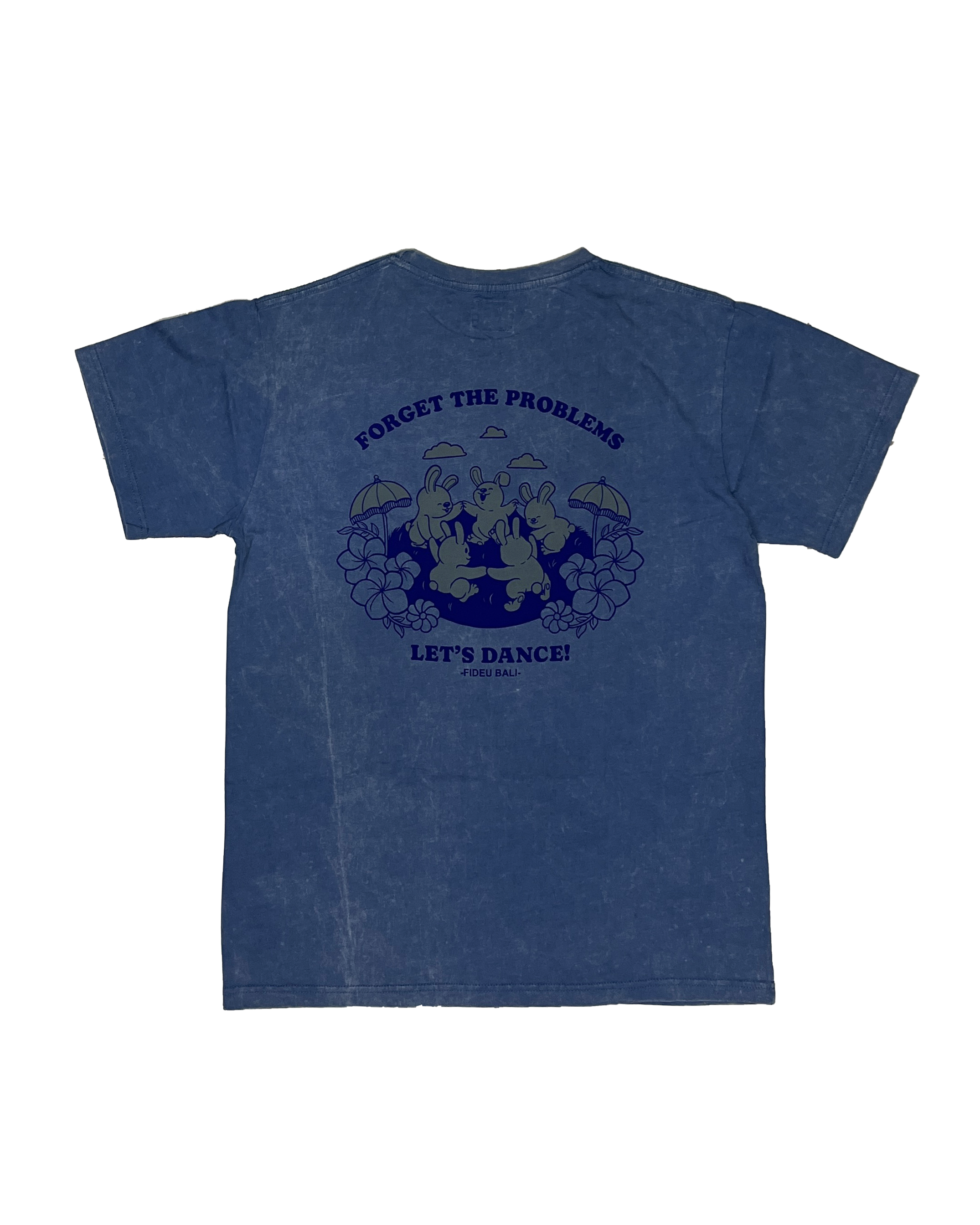 T SHIRT LET'S DANCE BLUE WASH