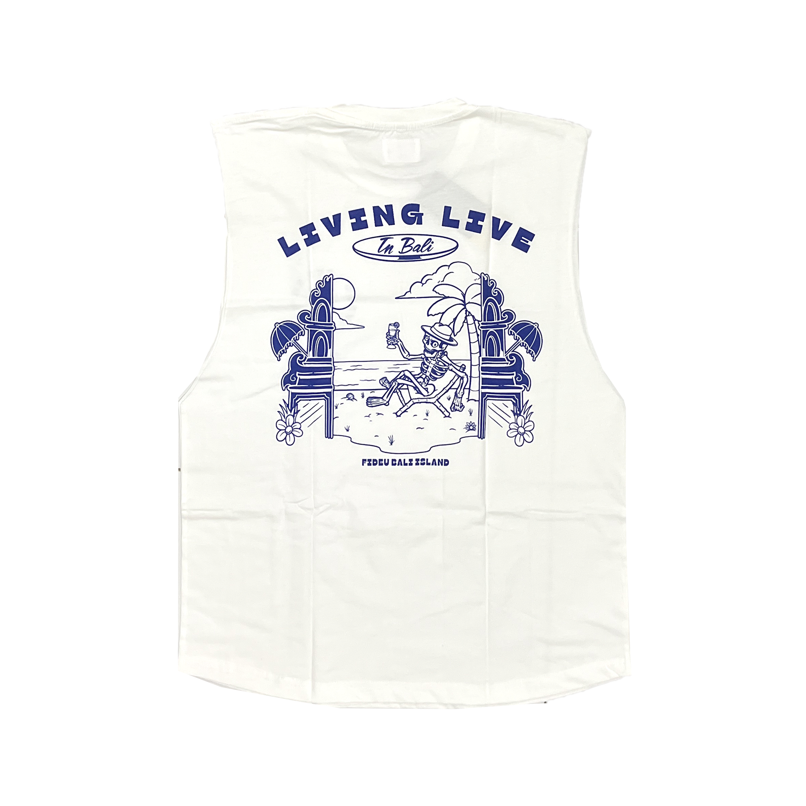 SINGLET LIVING LIFE OFF WHITE