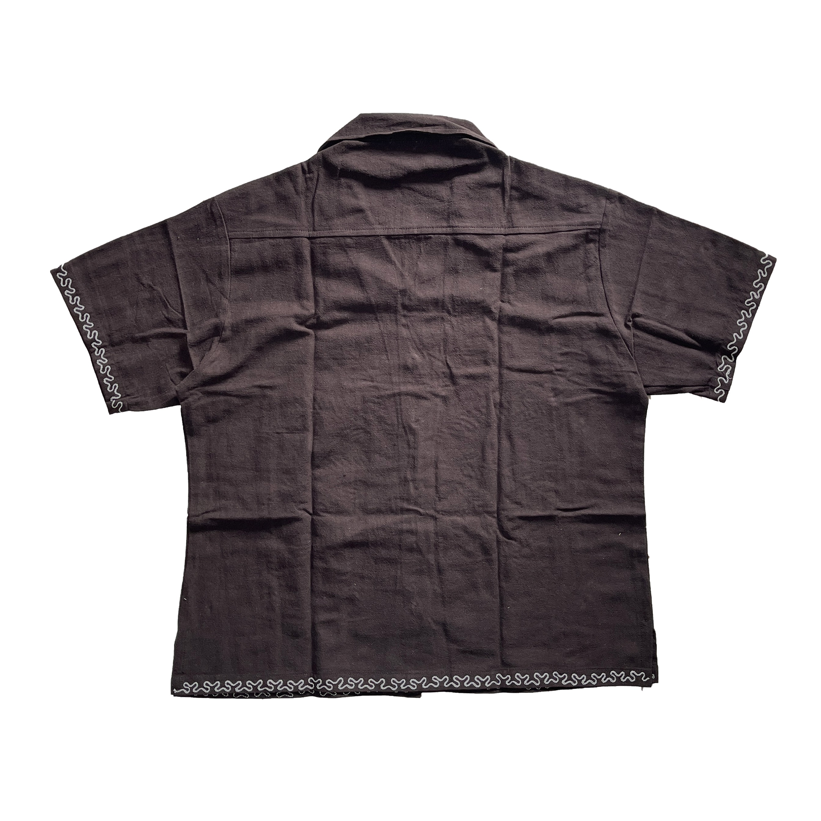 SHIRT BIG PALM BROWN