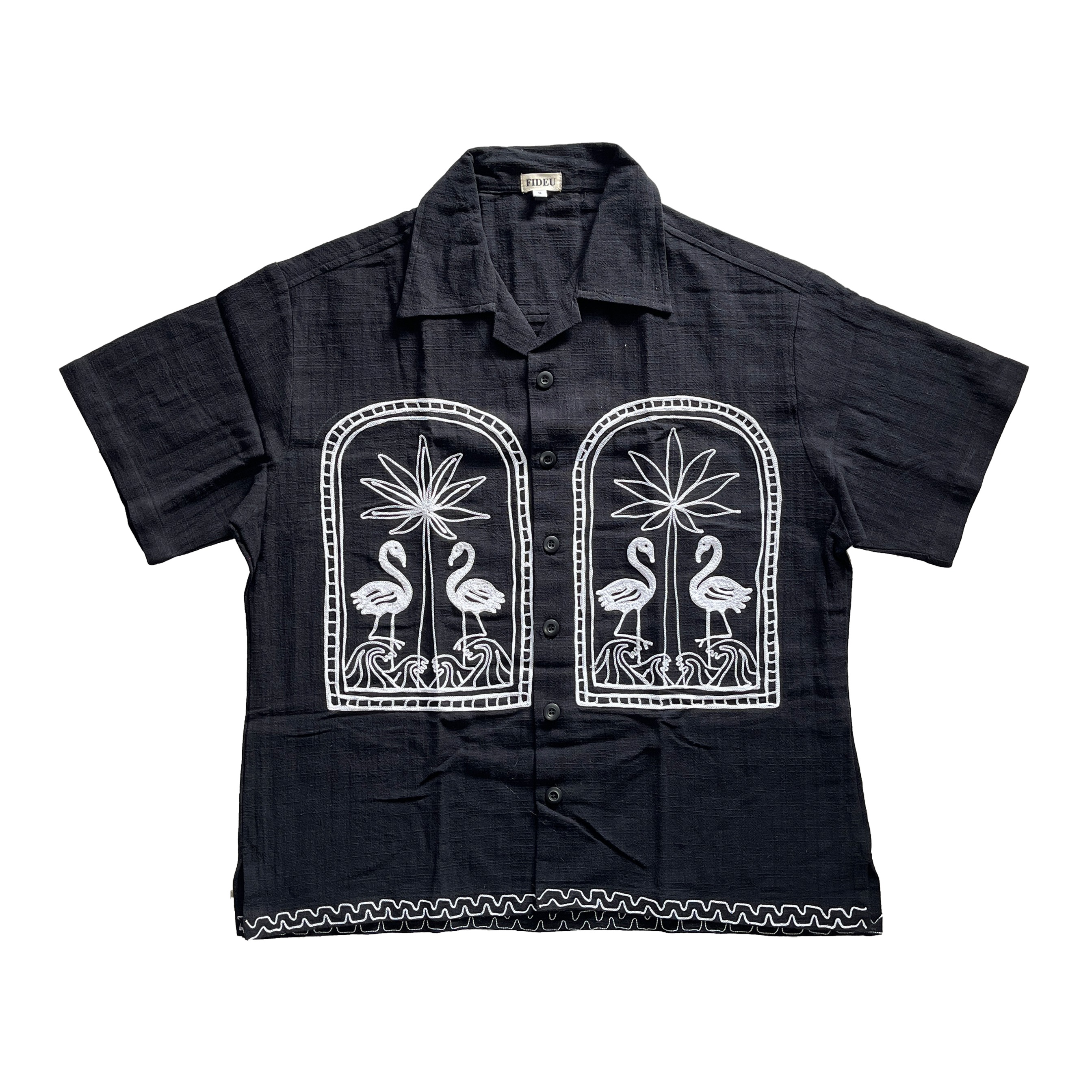 SHIRT FLAMINGGO BLACK