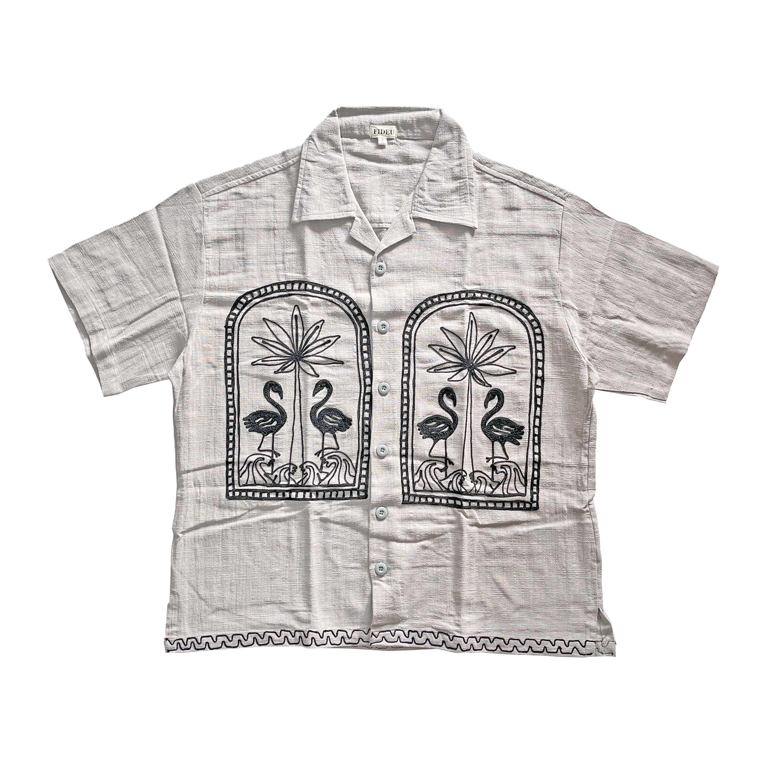 SHIRT FLAMINGGO GREY