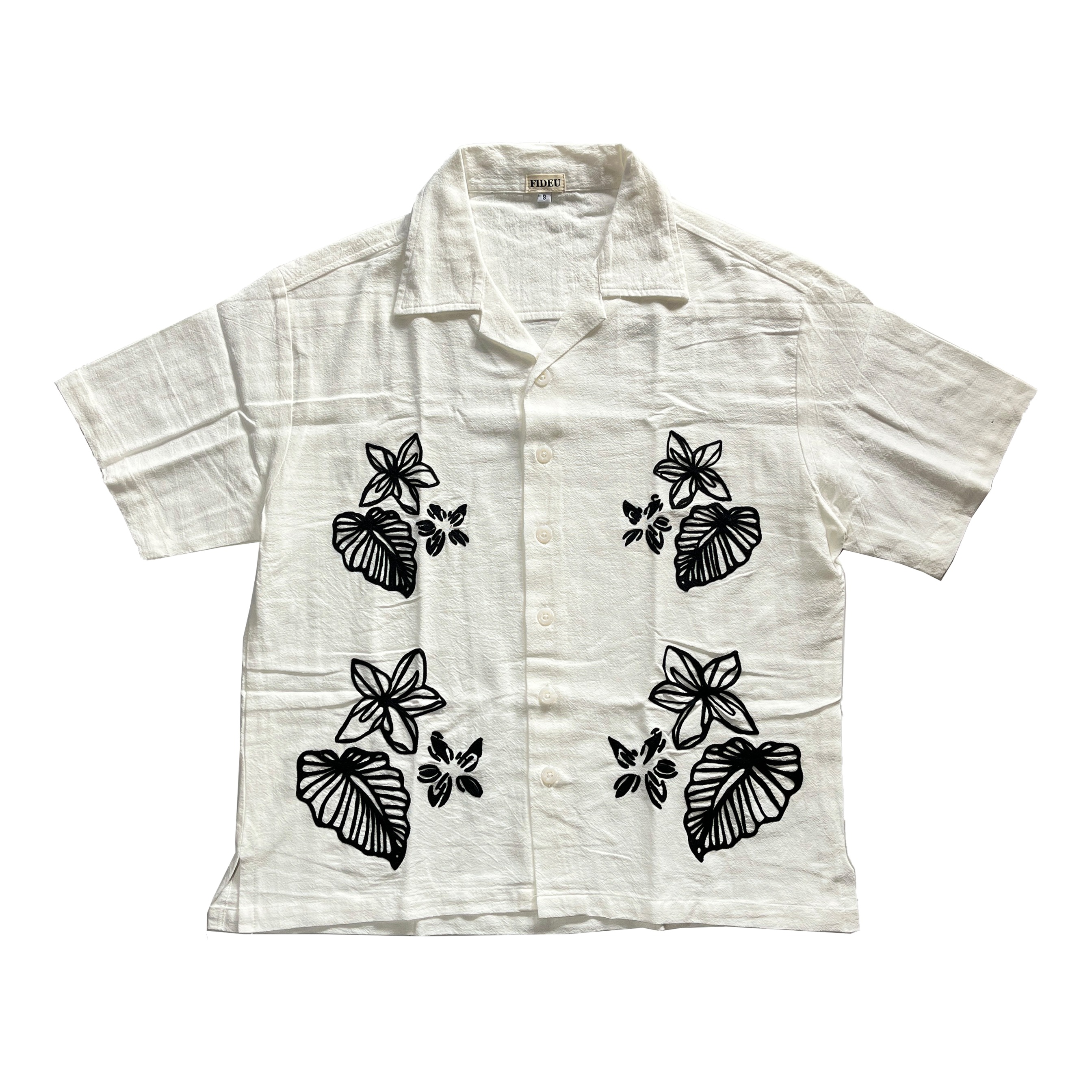 SHIRT FLOWER WHITE