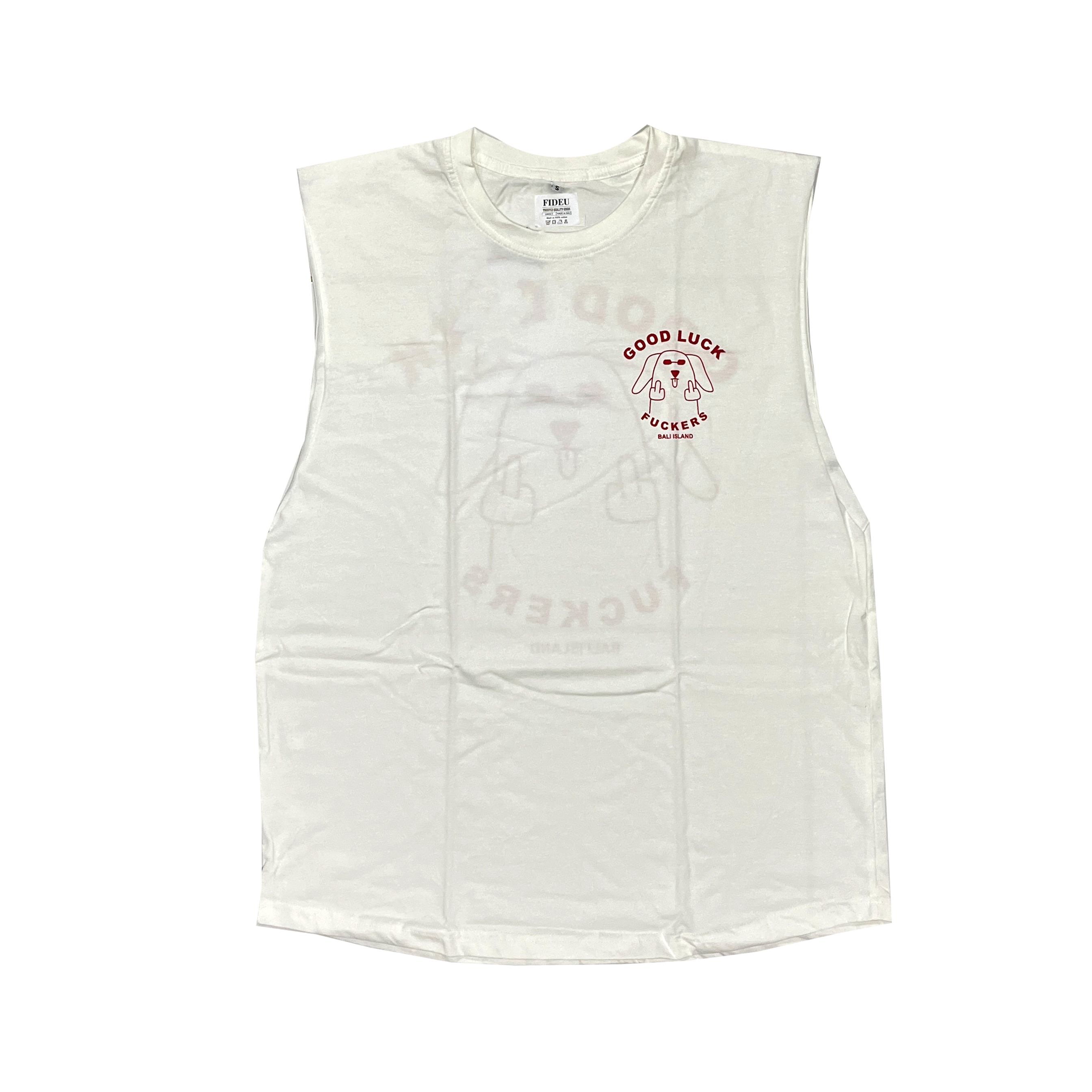 SINGLET GOOD LUCK OFF WHITE