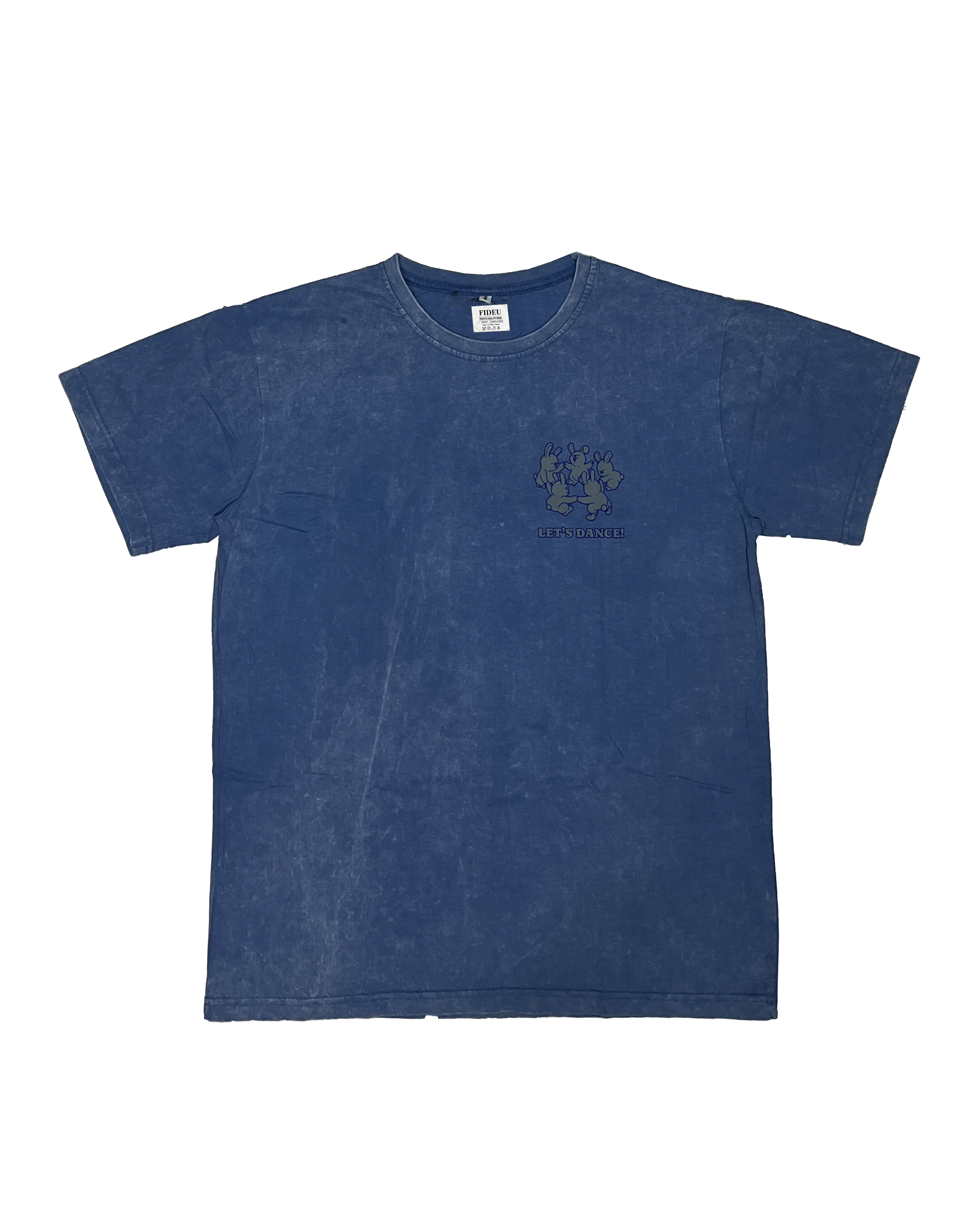 T SHIRT LET'S DANCE BLUE WASH