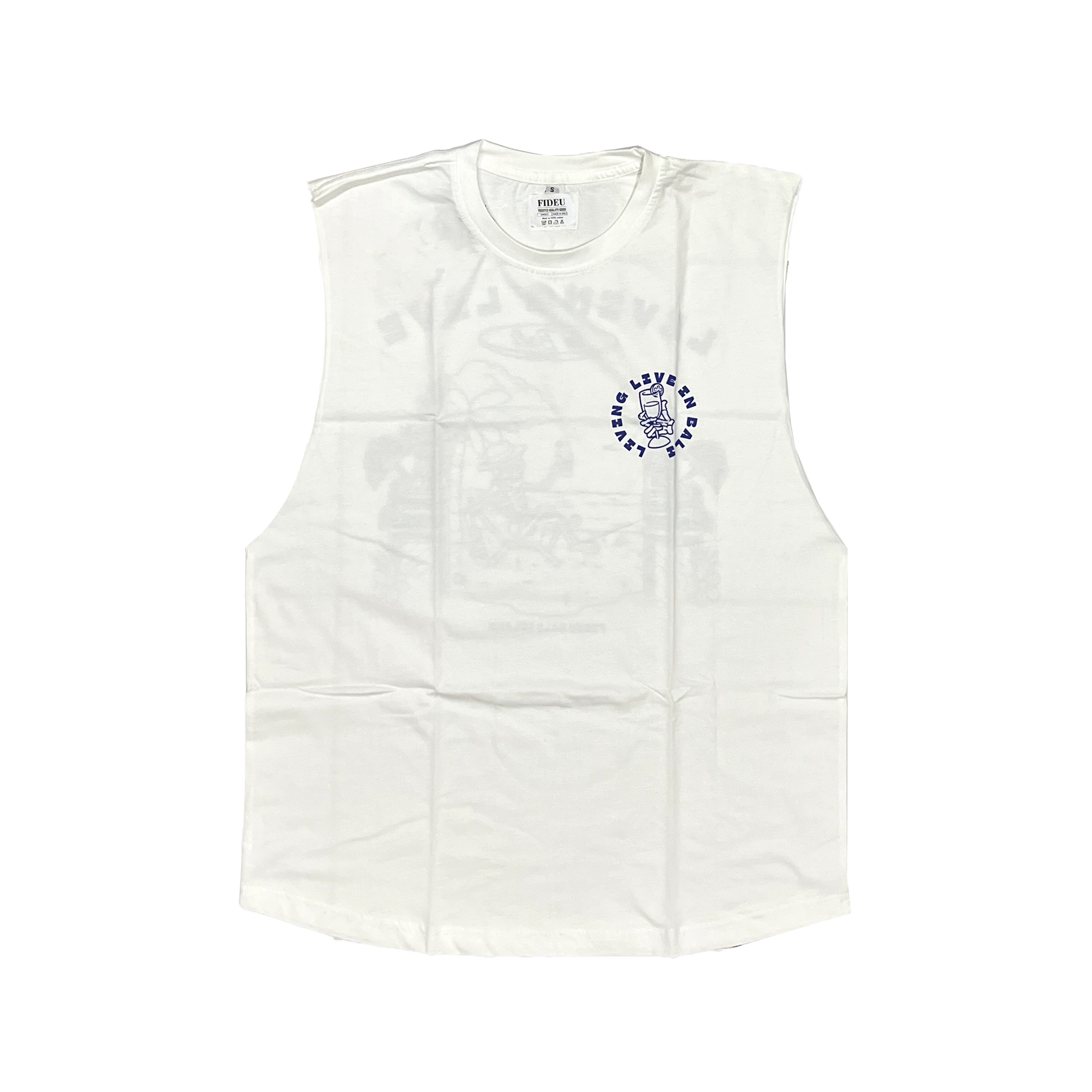 SINGLET LIVING LIFE OFF WHITE
