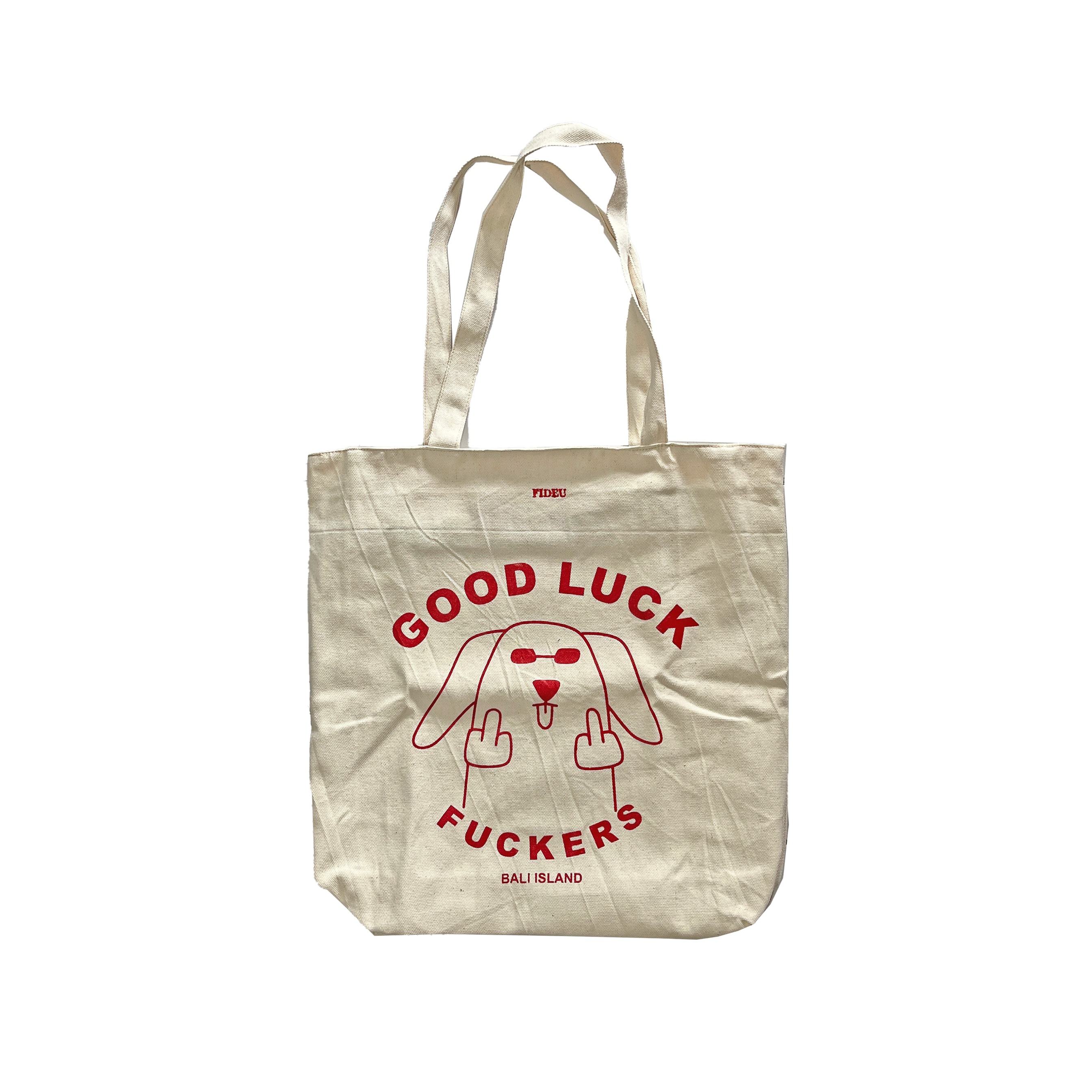 TOTE BAG GOOD LUCK CREAM