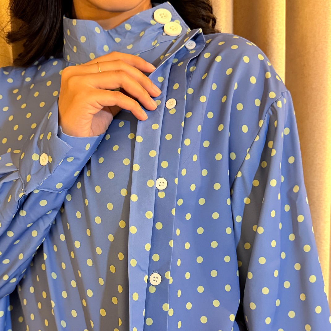 KIMIRAI - Yuna Polka Shirt
