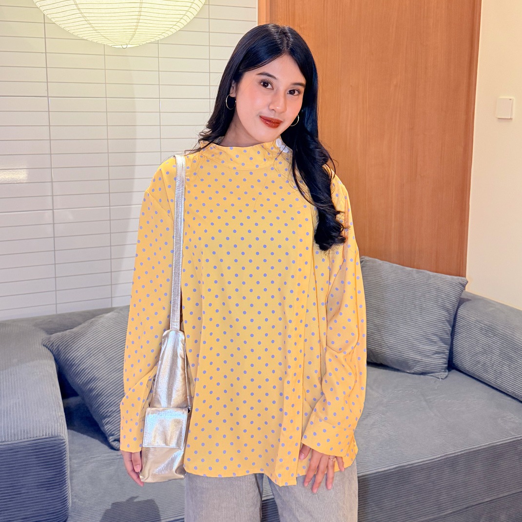 KIMIRAI - Yuna Polka Shirt