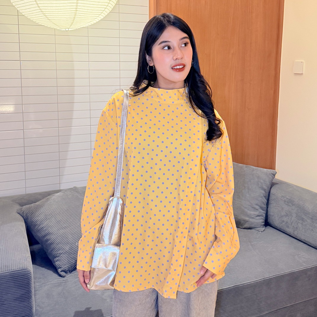 KIMIRAI - Yuna Polka Shirt