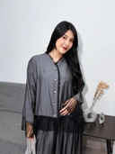 KIMIRAI - Mirae Shirt Denim Kombinasi Lace