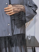 KIMIRAI - Mirae Shirt Denim Kombinasi Lace
